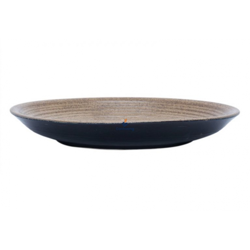 Đĩa sứ Tròn Bát Tràng Đường Kính 25.5cm – Cao 3.6cm
