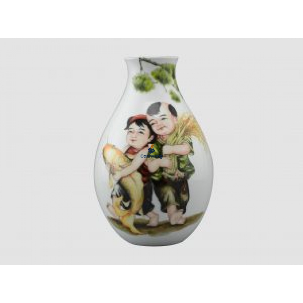 Bình Hoa Minh Long – Ngũ Phúc 29cm