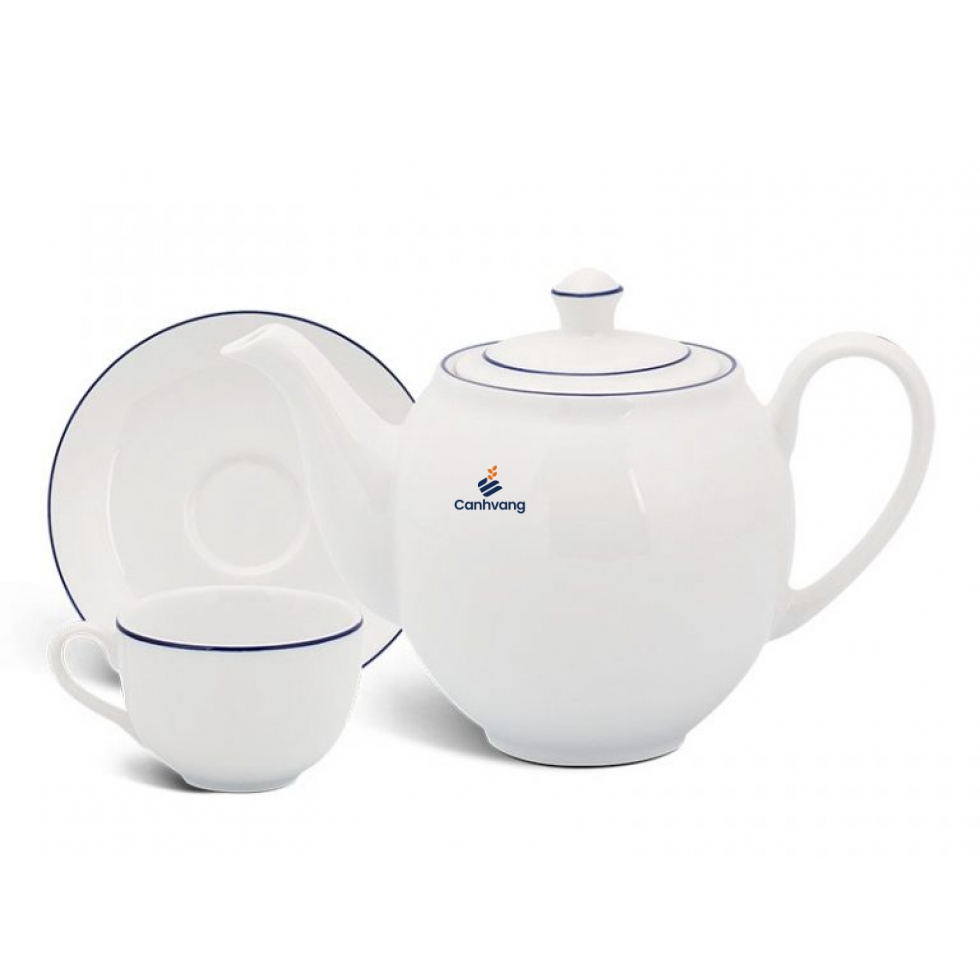 Bộ Ấm Trà Camellia Chỉ Xanh Dương 0.5L