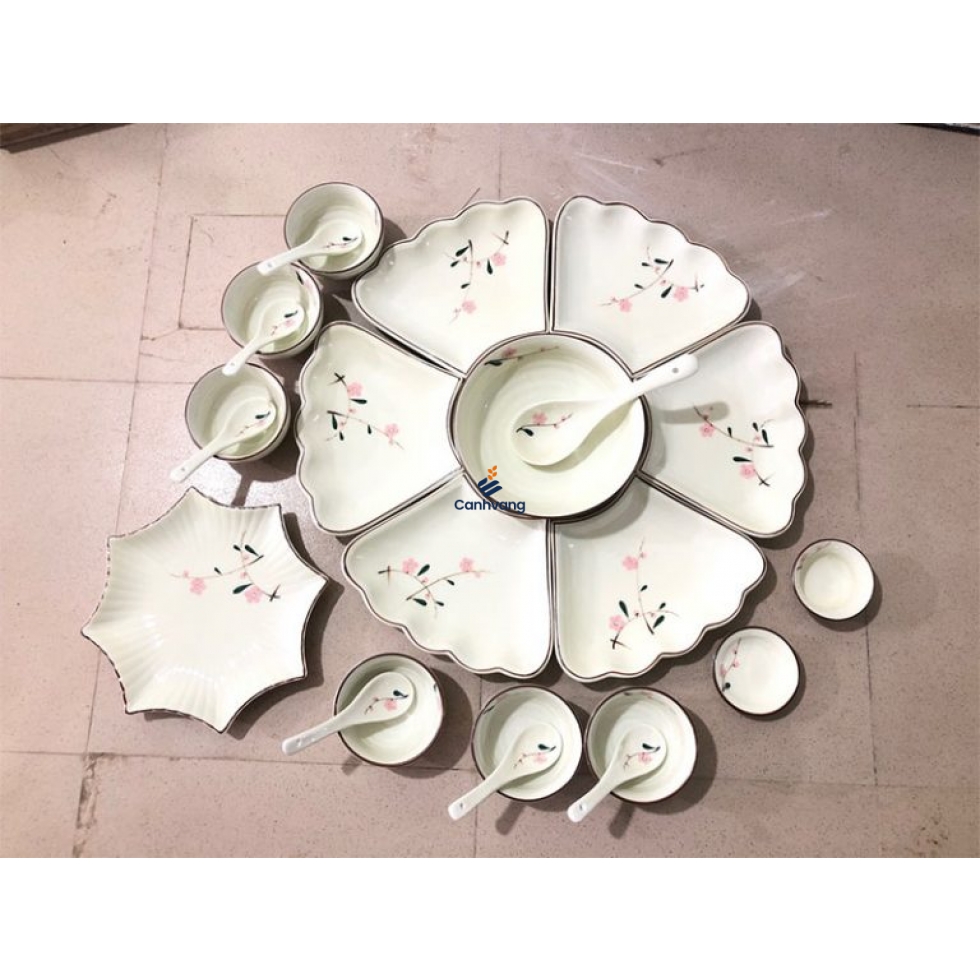 Bộ Bàn Ăn Hoa Mặt Trời 23 Sản Phẩm