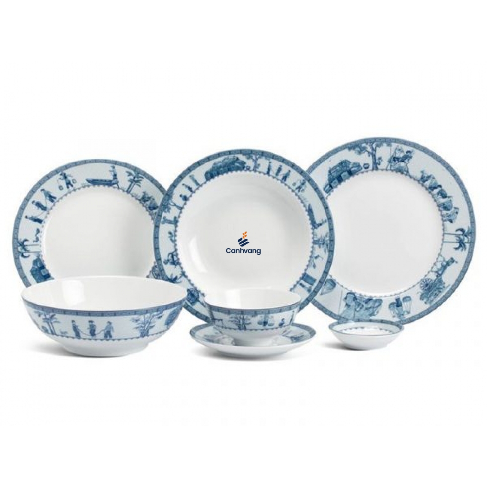Bộ đồ ăn 10 người 35 sản phẩm – Jasmine – Thôn Dã