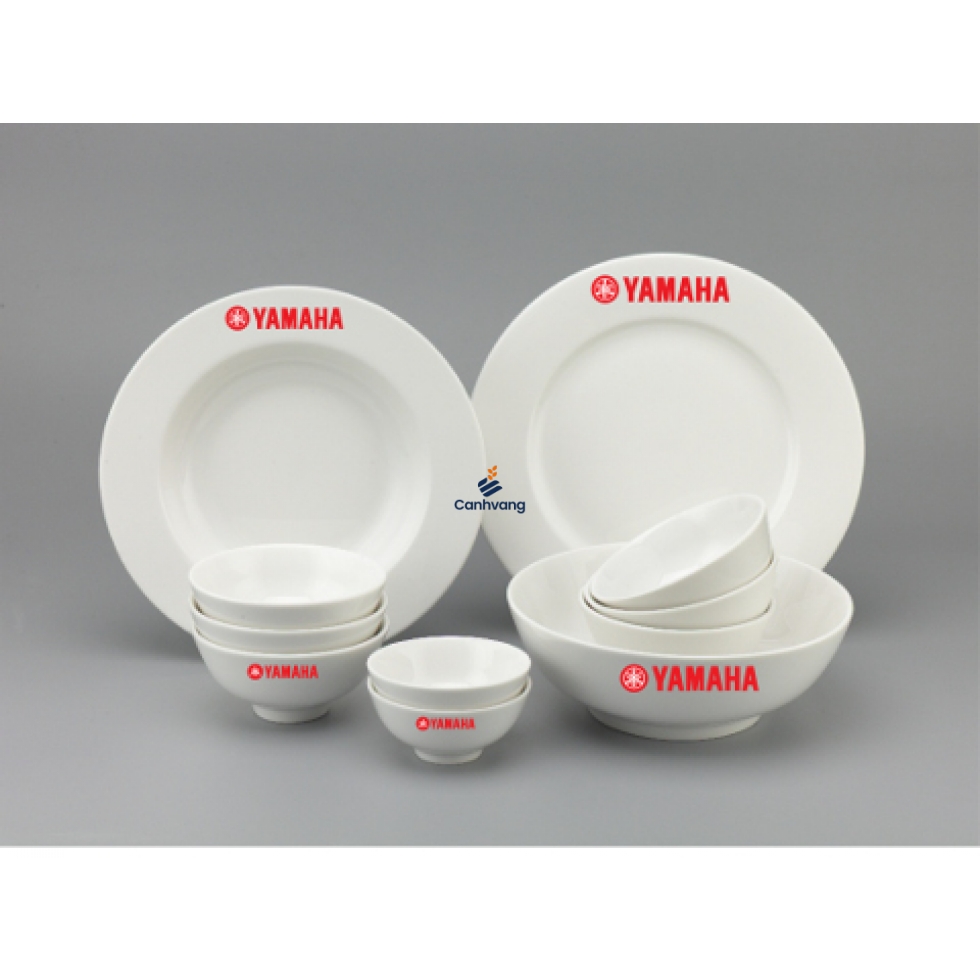 Bộ Đồ Ăn Minh Long Camelia 11 SP Giá In Logo Yamaha
