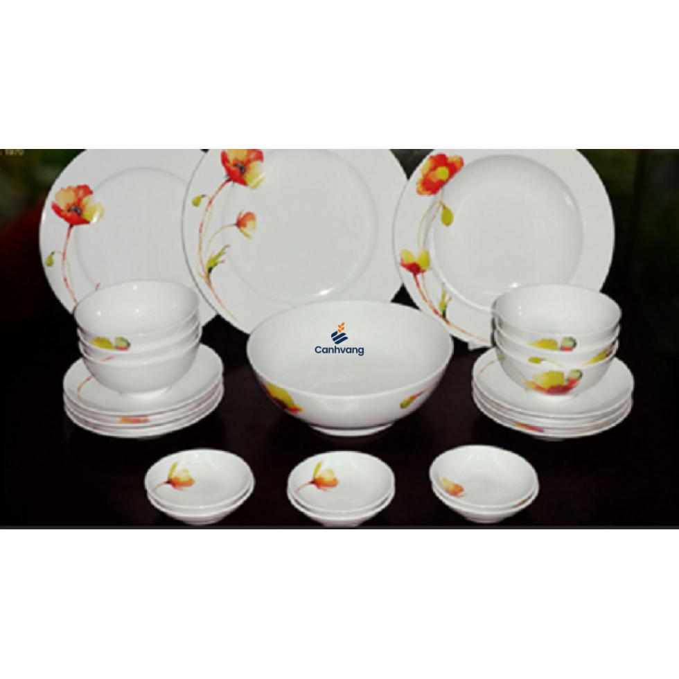 Bộ Đồ Ăn Minh Long Jasmine Anh Túc 22 Sản Phẩm