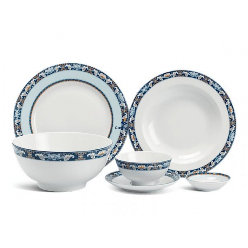 Bộ Đồ Ăn Minh Long Jasmine Phúc Lộc Thọ 9 Sản Phẩm
