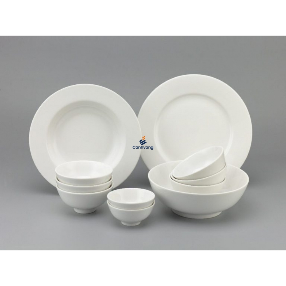 Bộ Đồ Ăn Minh Long Jasmine Trắng IFP 11 Sản Phẩm