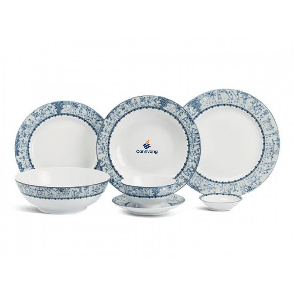Bộ Đồ Ăn Minh Long Jasmine Vinh Quy Nhạt 11 Sản Phẩm