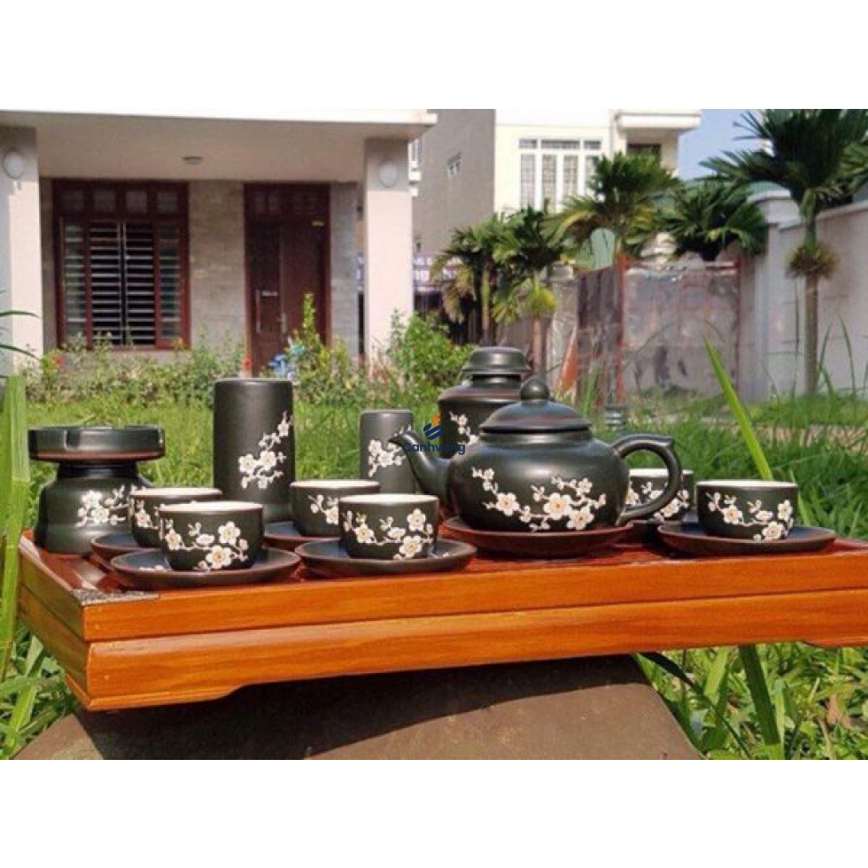 Bộ Trà Đất Đỏ Full Phụ Kiện Kèm Khay