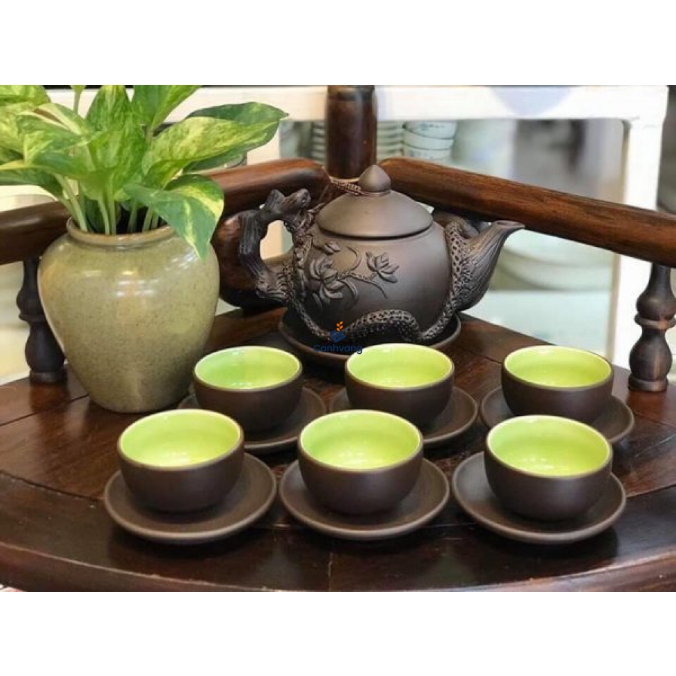 Bộ Trà Đất Đỏ Phù Dung Đắp Nồi