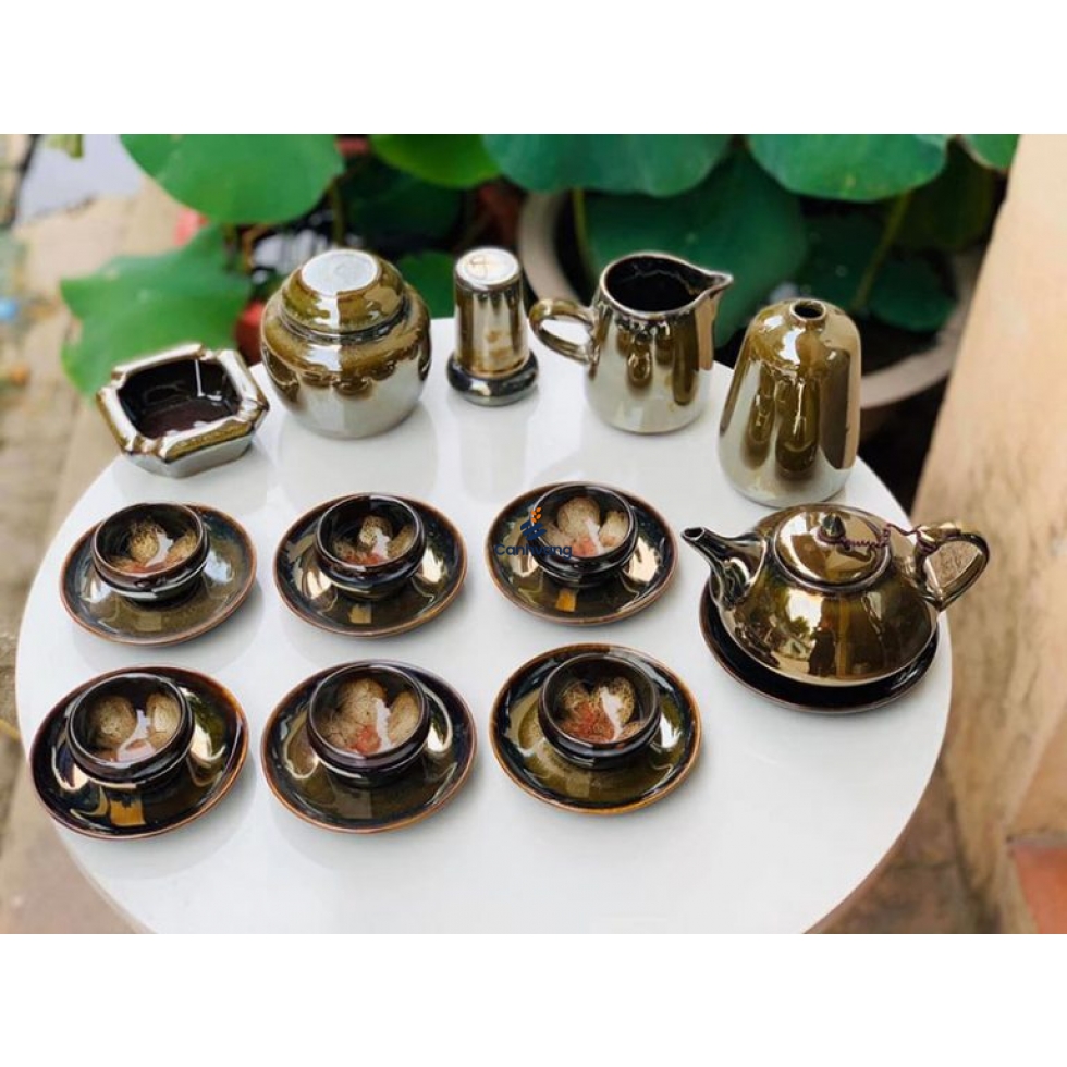 Bộ Trà Hỏa Biển Màu Vàng Full Pk