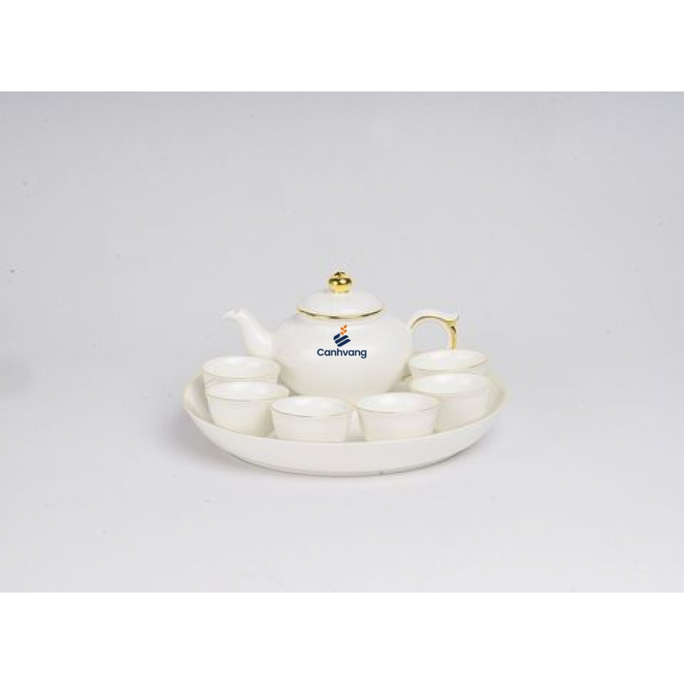 Bộ trà Minh Long 0.35L Jasmine IFP Chỉ Vàng