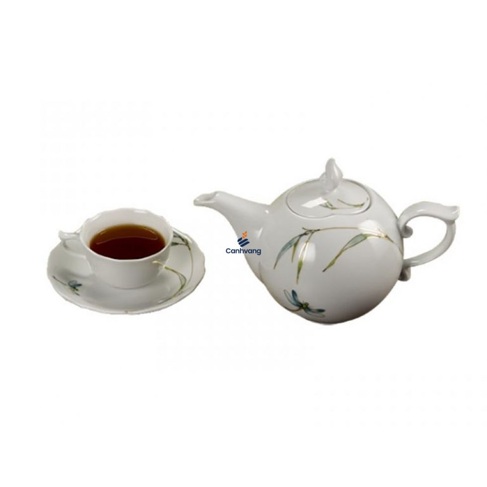 Bộ Trà Minh Long 0.7 L Mẫu đơn Thanh Trúc