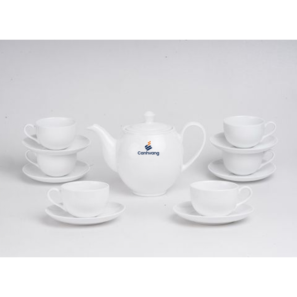 Bộ trà Minh Long 0.8 L Camelia Trắng