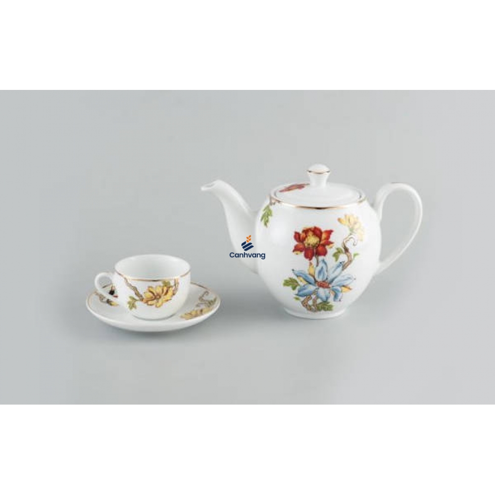 Bộ Trà Minh Long 1.1 L Camelia Cát Tường