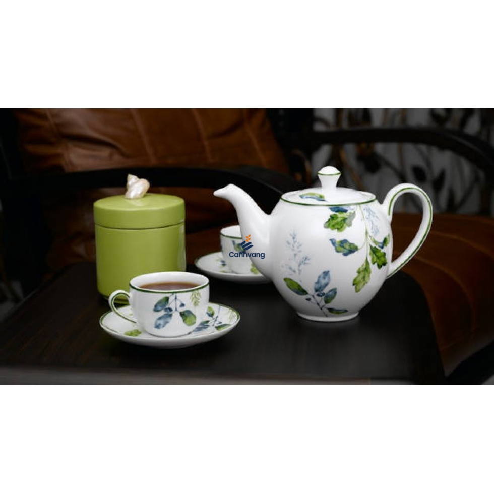 Bộ Trà Minh Long 1.1 L Camelia Lá Xanh