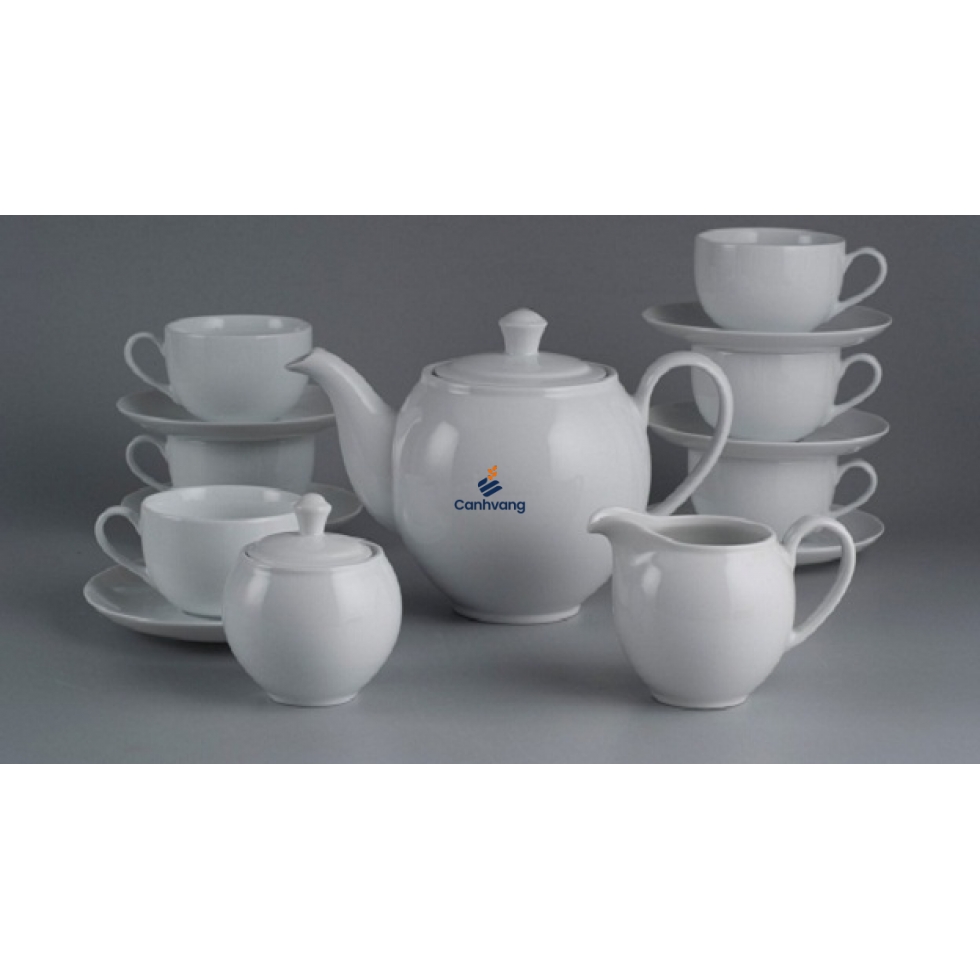 Bộ Trà Minh Long 1.1 L Camelia Trắng