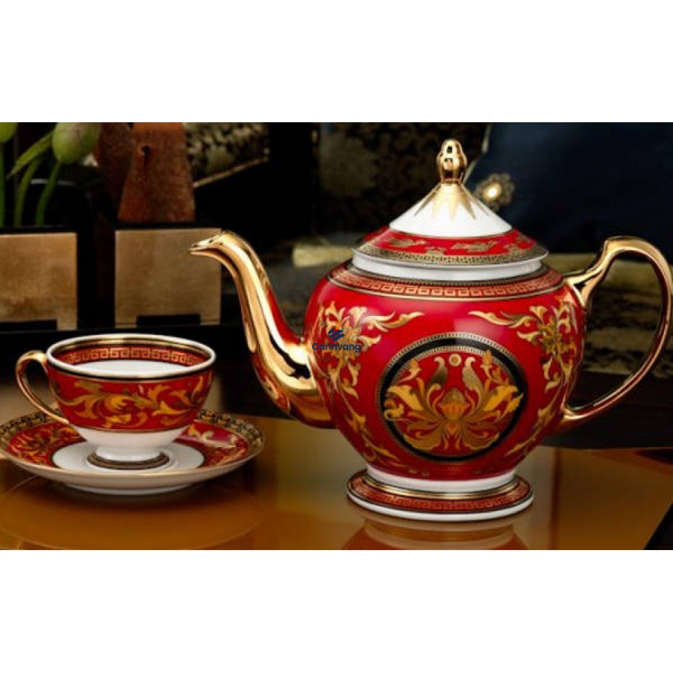 Bộ Trà Minh Long 1.3 L Hoàng Cung Quốc Sắc