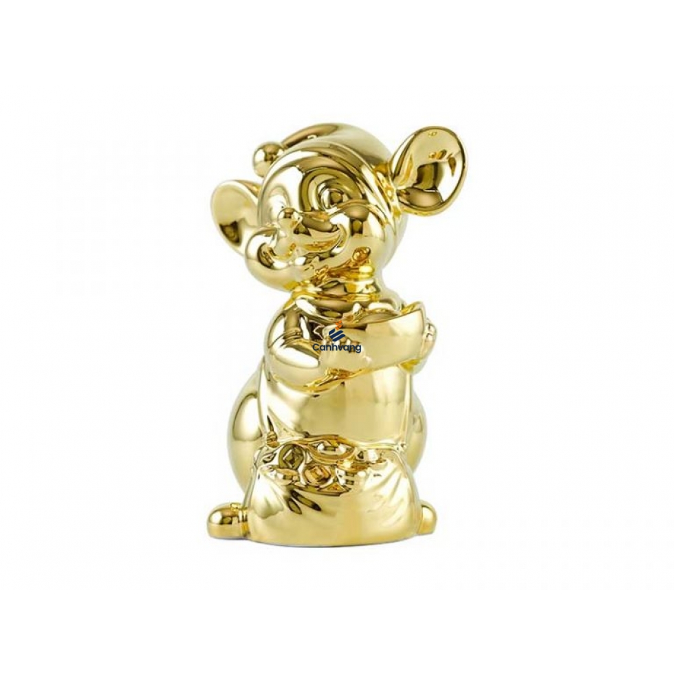 Chuột Quý 16 cm – Trang trí dát vàng 24K