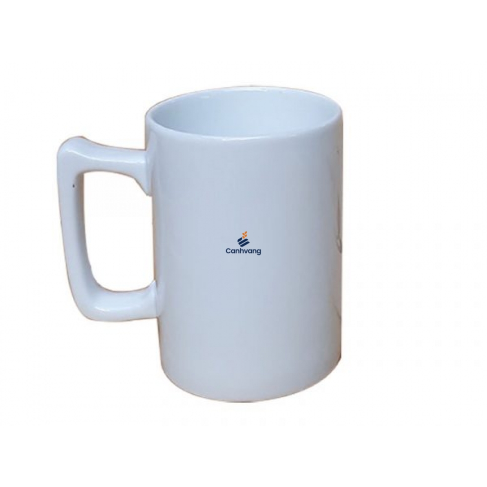 Cốc Sứ C Cao Quai Tay Vuông 450ml Không Nắp