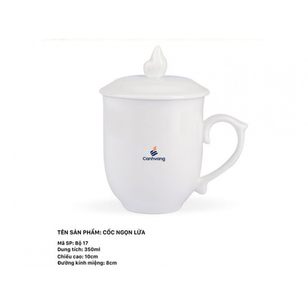 Cốc Sứ Chóp Lửa 350ml