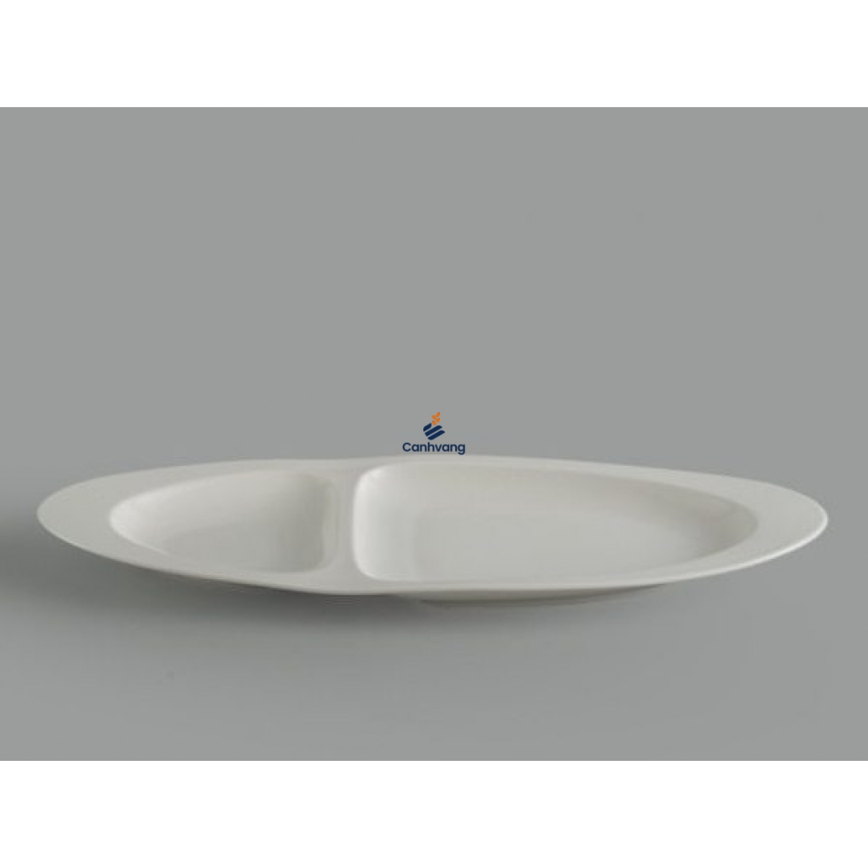 DĨA OVAL 2 NGĂN MINH LONG 40 CM LYS HEROCA