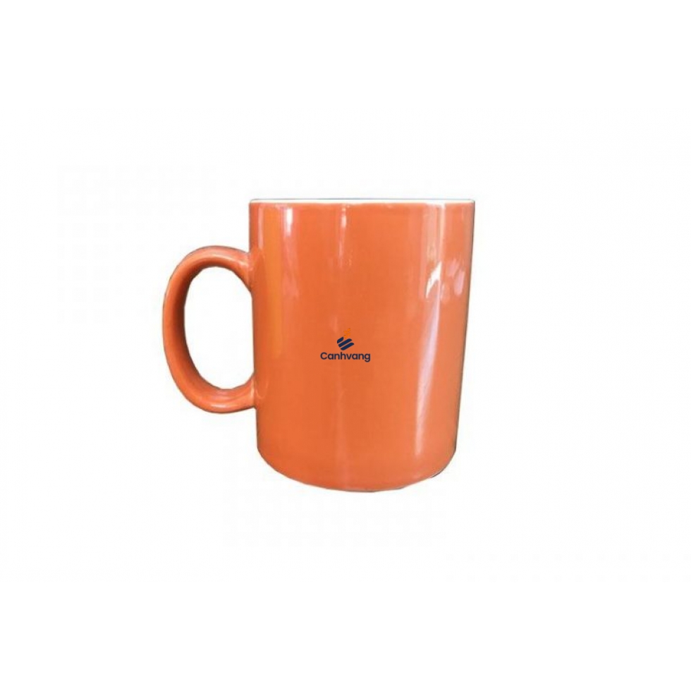 Ly sứ Quai chữ C Màu Bát Tràng 0.36L
