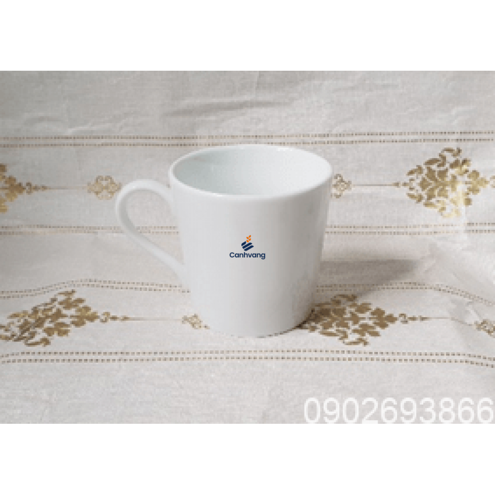Ly sứ Vát Thấp Trắng Bát Tràng 0.35L