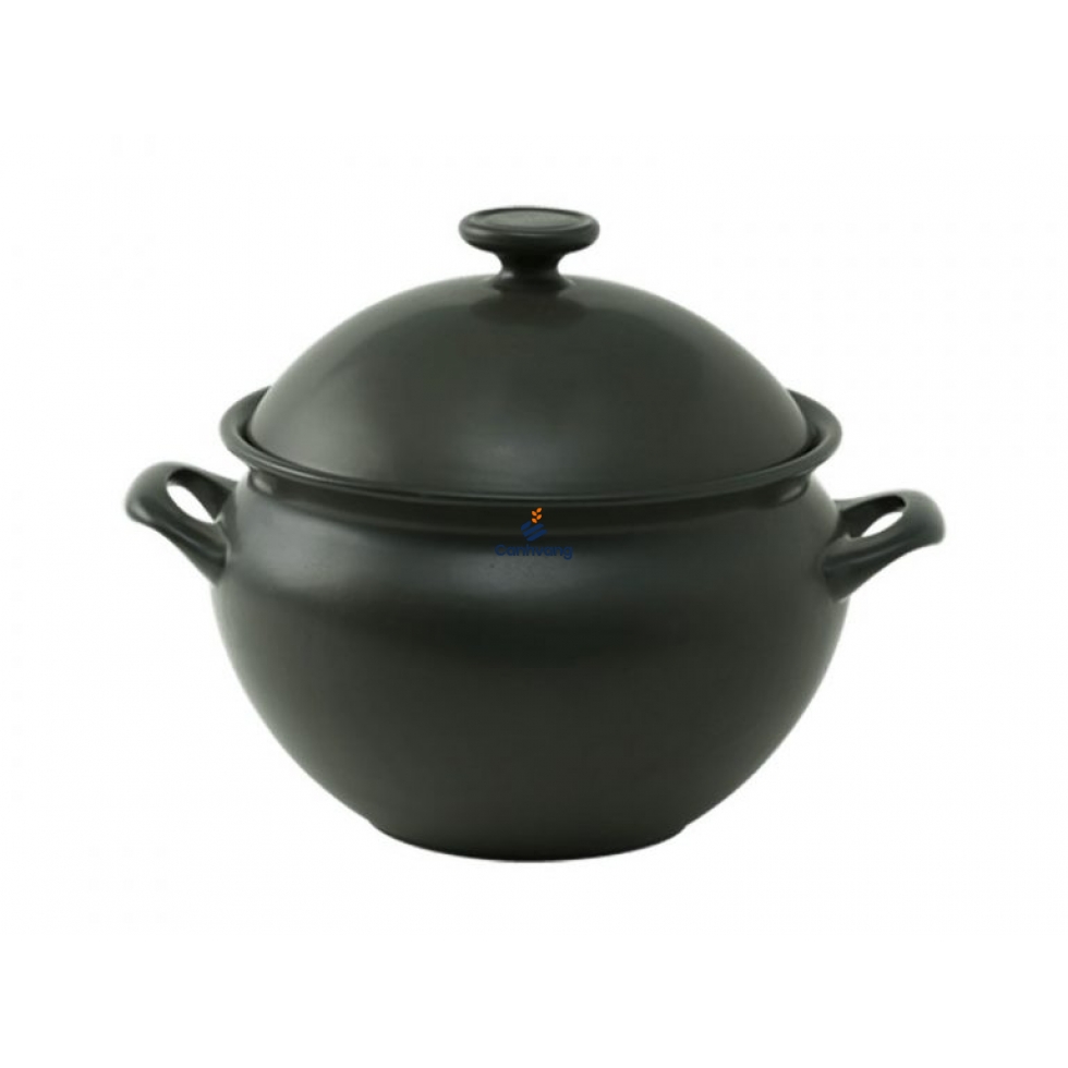 Nồi dưỡng sinh thân bầu 3.0 L + nắp – HealthyCook – Xanh rêu