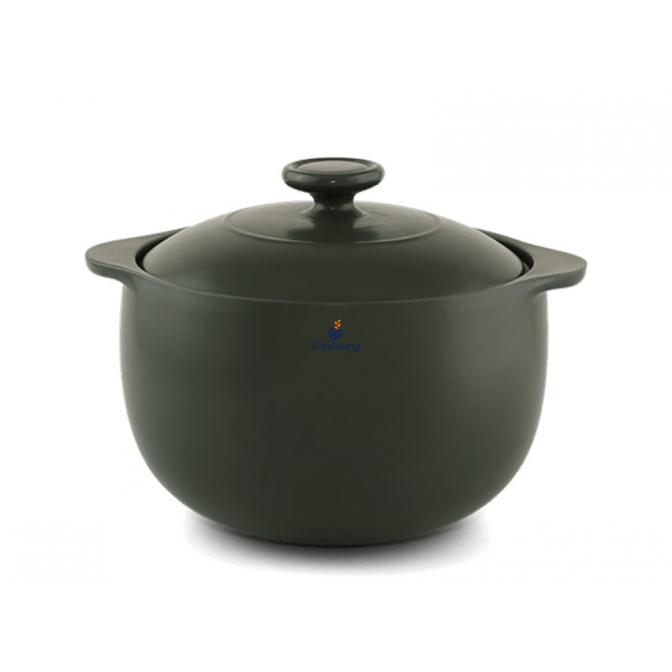 Nồi dưỡng sinh Vesta 3.0L + nắp (CK) (bếp từ) – Healthycook – Xanh rêu