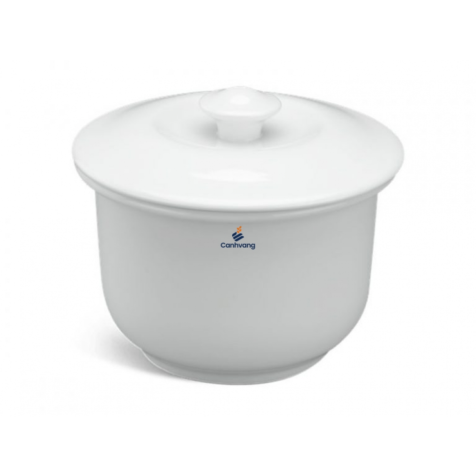 Thố 0.88 L + nắp – Daisy – Trắng