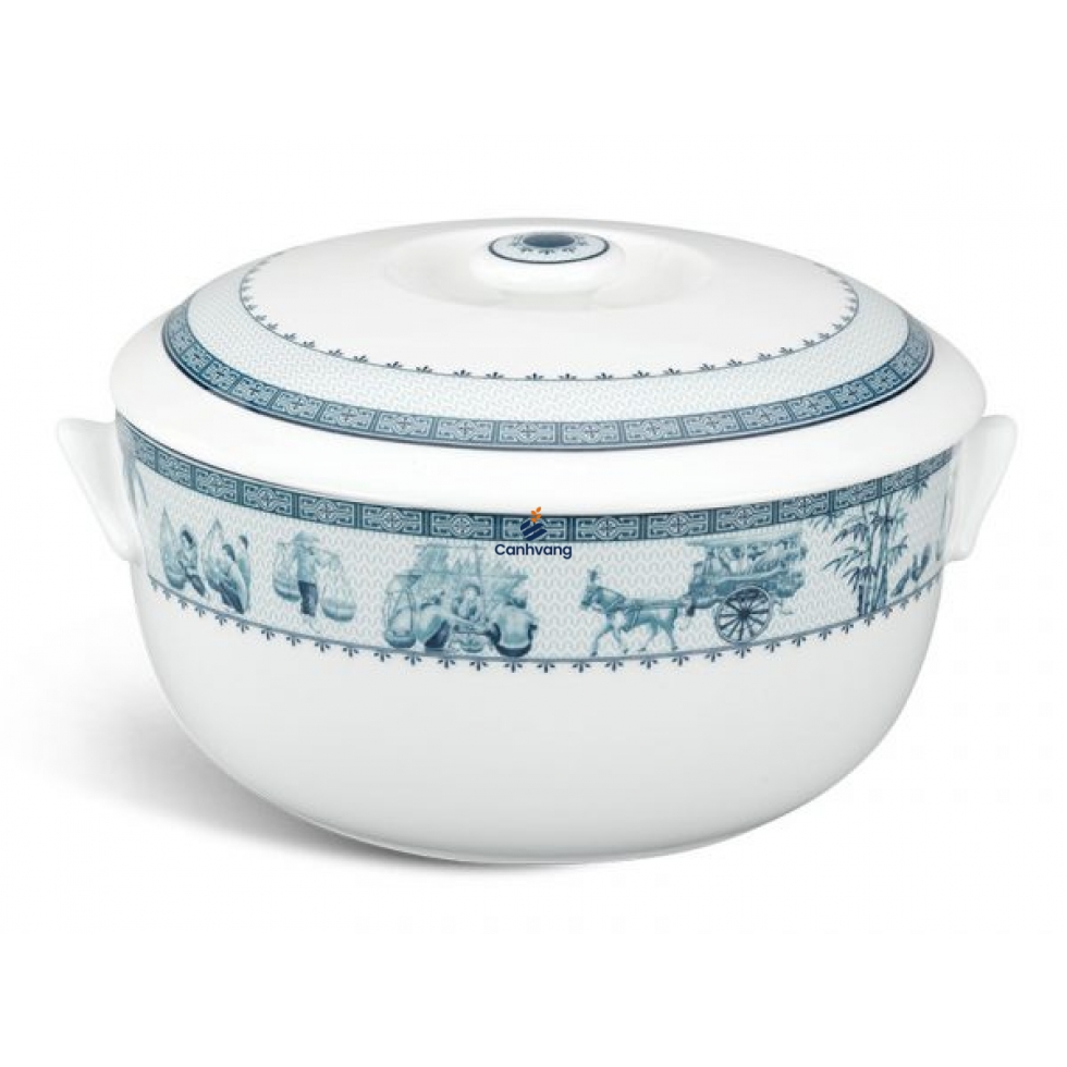 Thố 18 cm + nắp – Jasmine – Thôn Dã