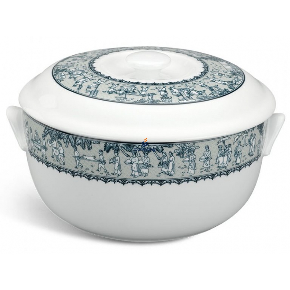 Thố 18 cm + nắp – Jasmine – Vinh Quy Nhạt