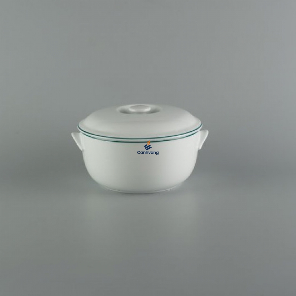 THỐ CƠM MINH LONG 15CM JASMINE CHỈ XANH LÁ