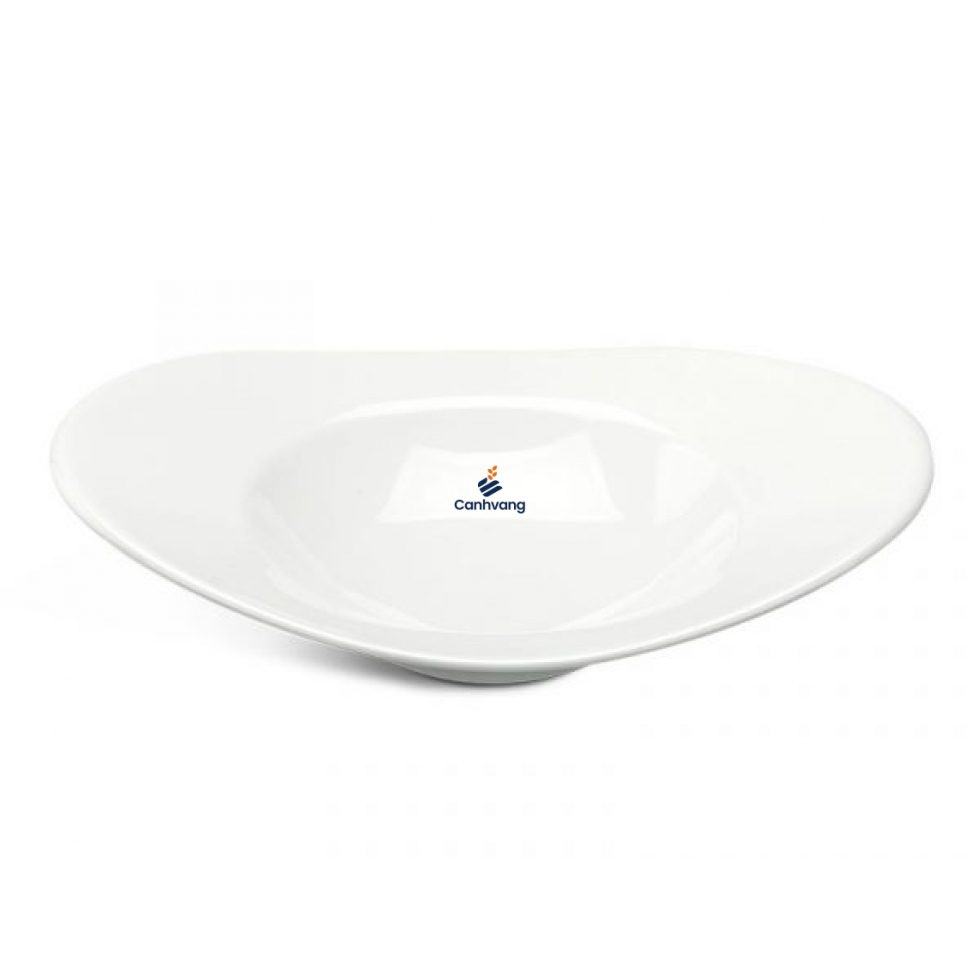 Tô oval vành 26 cm – Anh Vũ Ly’s – Trắng Ngà