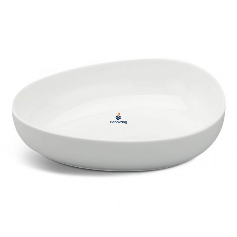 Tô tam giác tròn 21 cm – Gourmet – Trắng Ngà